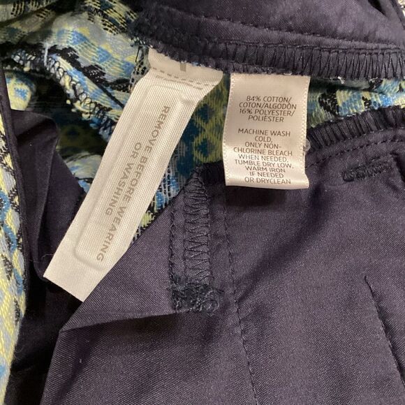 NWT Ann Taylor Loft The Riviera Short Blue Printed Boho Womens Size 0 Multicolor - Picture 8 of 9